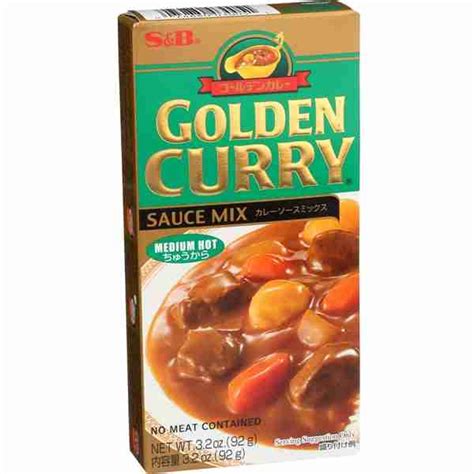 S B Golden Curry Sauce Mix Medium Hot Soups Online