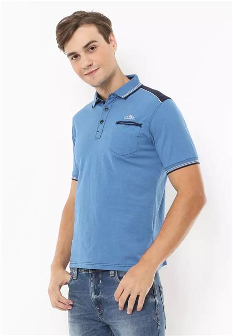 Jual LGS LGS Slim Fit Polo Fashion Motif Kombinasi Dua Warna