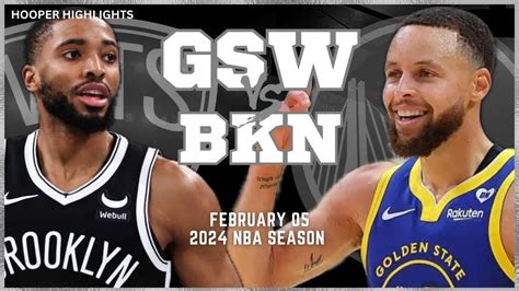 Golden State Warriors Vs Brooklyn Nets Full Game Highlights Feb 5