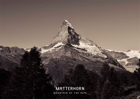 'Matterhorn ' Poster, picture, metal print, paint by Famous City | Displate