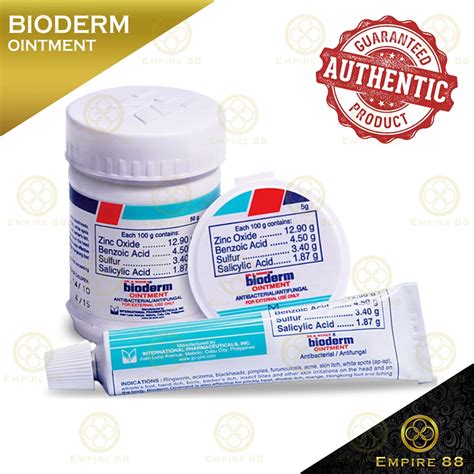 Bioderm Ointment Cream By Dr S Wong Antifungal Antibacterial G Tube