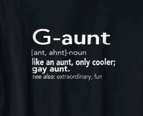 G Aunt Gay Aunt Decal Sticker Anystickeruwant