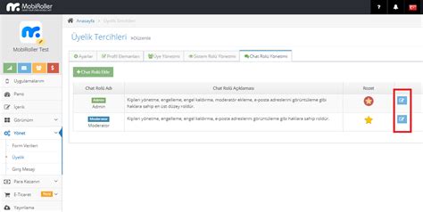 Chat Mesajlaşma Modülünün Kullanımı Mobiroller Bilgi Bankası
