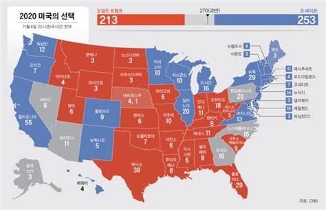 美 대선 결과 왜 중·남부는 빨갛고 서·동부는 푸를까 중앙일보