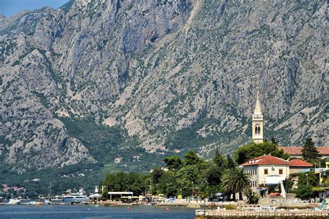 Relaxing Coastline of Dobrota, Montenegro - Encircle Photos