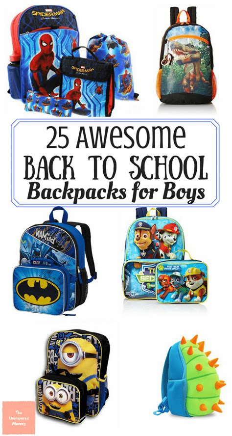 25 Back to School Backpacks for Boys - The Unprepared Mommy