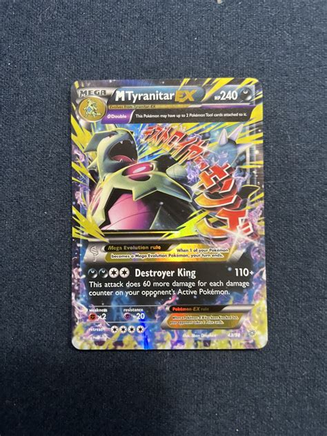 M Tyranitar EX 43 98 Ancient Origins Ultra Rare Holo Values MAVIN