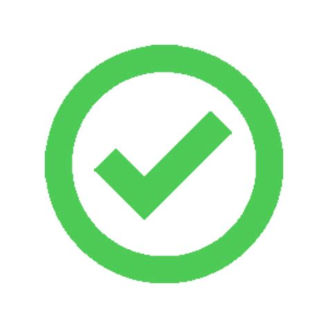 Green Check Mark Free Png Image Png Arts