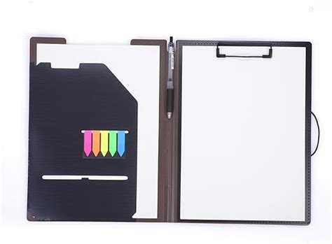 Carpeta A4 Con Soporte Para Folios Acolchada Color Negro Amazon Es