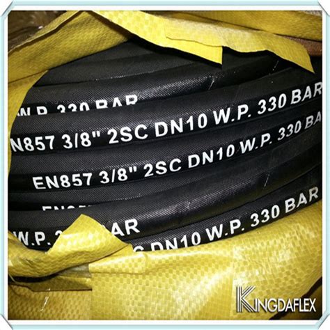 Two Wire Reinforced Flexible High Pressure Industrial Hydraulic Rubber