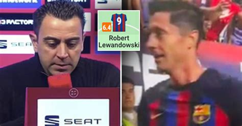 Nous Devons Le Mettre En Valeur Xavi R Agit Au Fait Que Lewandowski