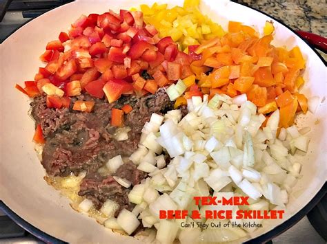 Tex Mex Beef And Rice Skillet IMG 6016 Can T Stay Out Of The Kitchen