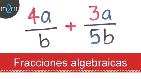 Suma De Fracciones Algebraicas │ Ejercicio 1 Youtube