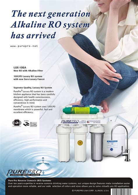 Purepro Lux A Reverse Osmosis Water Filtration System