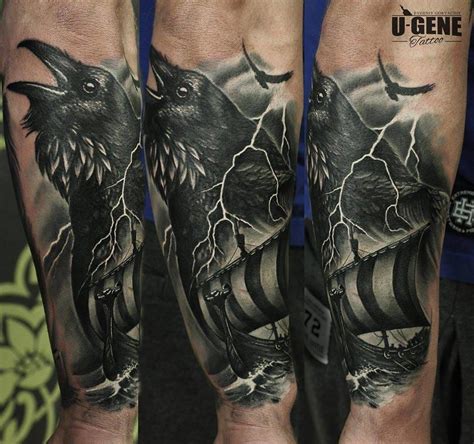 Viking Ship Tattoo Sleeve