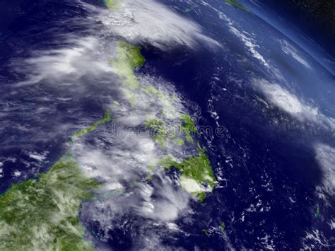 Philippines From Space Stock Illustration Illustration Of Realistic