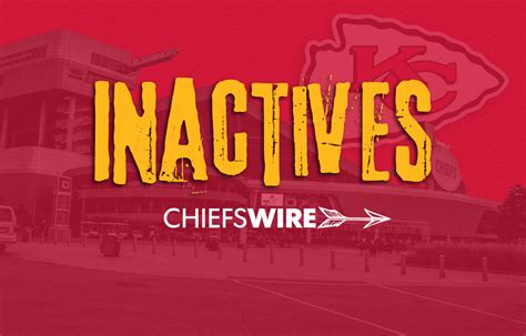 Inactives For Chiefs Vs Chargers Week 11