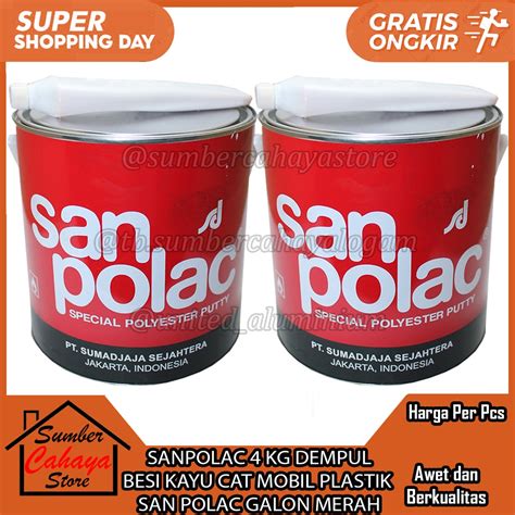 Jual Sanpolac Kg Dempul Besi Kayu Cat Mobil Motor Plastik San Polac