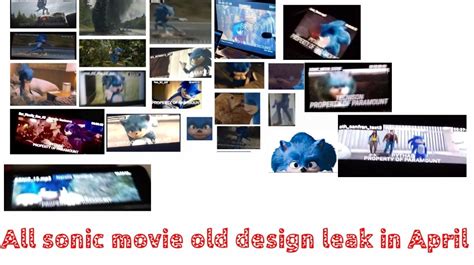 ALL SONIC MOVIE OLD DESIGN LEAK FROM APRIL 2020 : r/SonicTheMovie