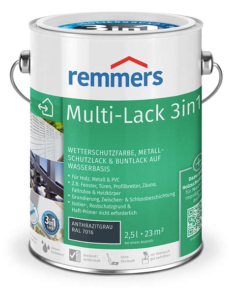 Remmers Multi Lack In L Anthrazitgrau Ral