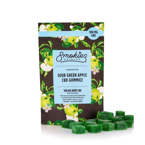 Smokiez Gummies 20ct Sour Green Apple Cloud City Supply