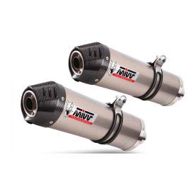 Escape Homologado Mivv Oval En Acero Inox Para Aprilia Pegaso