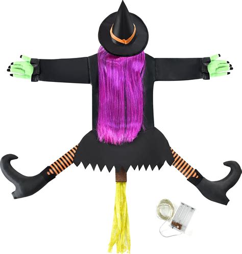 Amazon Crashing Witch Into Tree For Halloween Decorationhanging