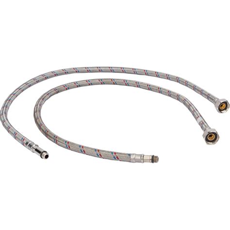 Гибкая подводка для смесителей ELKA 1/2" х М10 х 80 см, пара - длинный ...