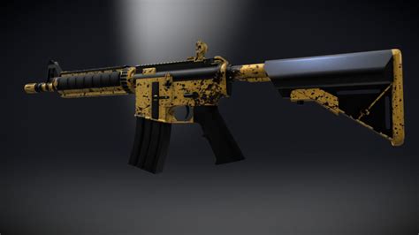 M4a4 Blacked 3d Model By Cyberty A4eb428 Sketchfab