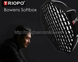 Softbox bát giác thao tác nhanh Triopo kèm lưới tổ ong cho đèn LED