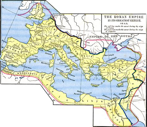 Map Of Roman Empire At Its Greatest Extent - Cape May County Map