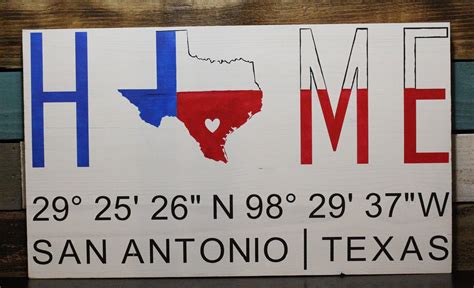 Wooden Texas Home Sign/texas Wall Art - Etsy