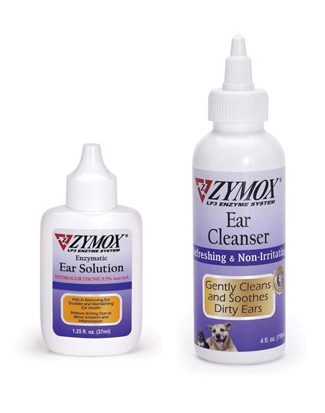 Zymox Solution For Ear Infections 125 Oz And Cleaner Set