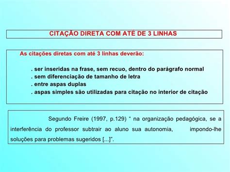Citações Mais De 3 Linhas - Citação Direta De Mais De 3 Linhas Grátis - Hershelharvardm