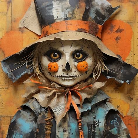 Scary Halloween Scarecrow Art Free Stock Photo - Public Domain Pictures