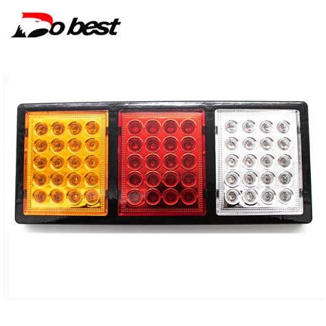 Led Combination Tail Lights Stop Indicator Reverse Truck Trailer Rear