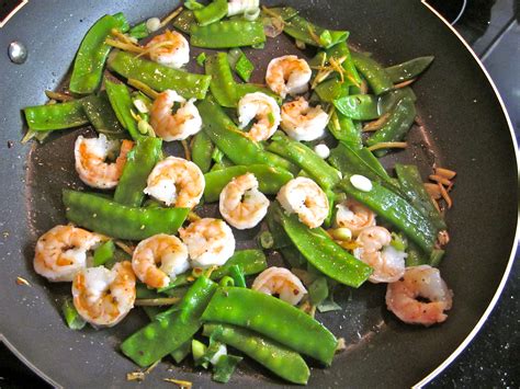 Gingered Stir Fry With Shrimp And Snow Peas Eye For A Recipe