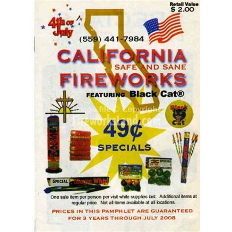 California Safe and Sane Fireworks 2005 catalog