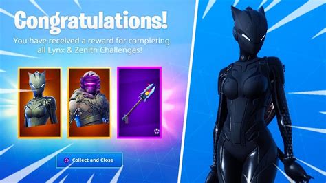 Les Nouveaux Skins Black Lynx Et Zenith Sur Fortnite Youtube