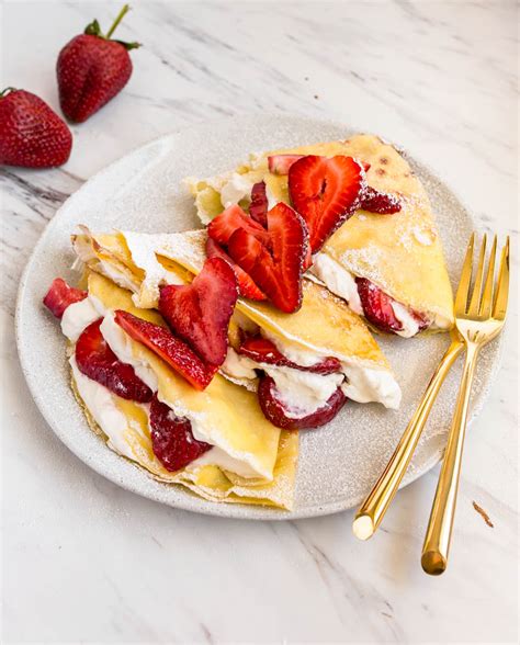 Classic Strawberry Crepe Recipe For Spring Brunch