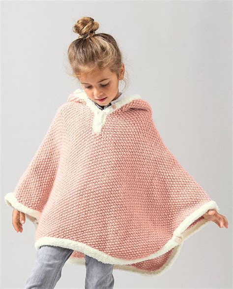 Mod Le Poncho Fille Perrine Phil Polaire Mod Les Enfant Phildar