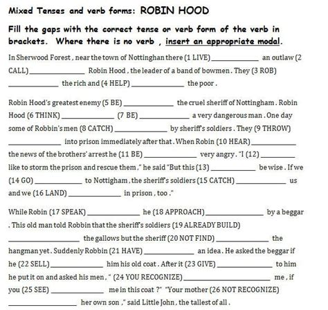 Tenses Paragraph Exercises Tawana Foltz S English Worksheets