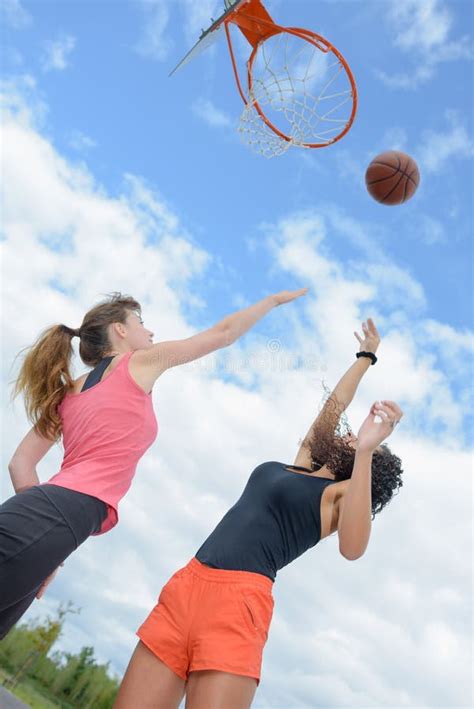 Group Women Playing Basketball Stock Photo Image Of Play