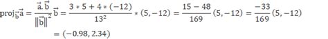 Vector Projection Formula