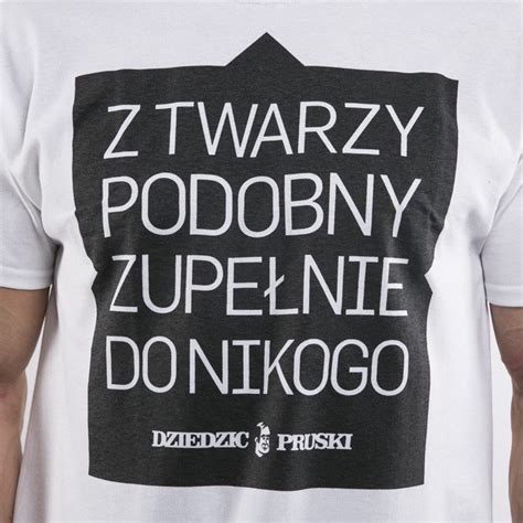 Dziedzic Pruski Koszulka T Shirt Z Twarzy White Bludshop Sklep Online