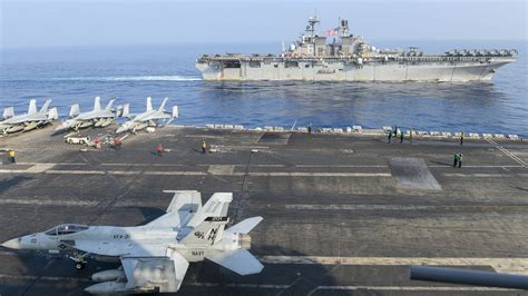 Theodore Roosevelt Strike Group And Makin Island Amphibious Ready Group