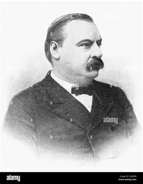 Portrait Of President Grover Cleveland Stephen Grover Cleveland