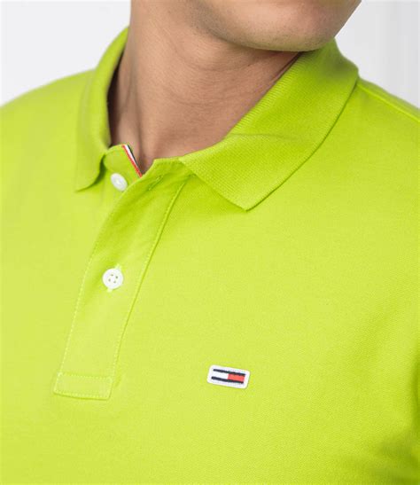 Polo Tjm Tommy Classic Solid Regular Fit Pique Tommy Jeans Lime