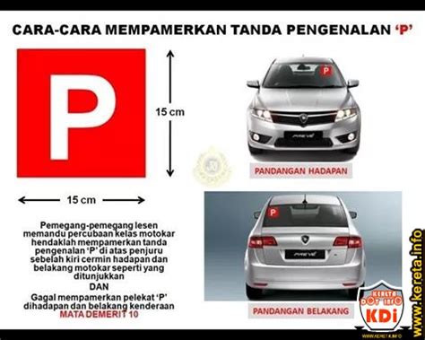 Lekat Sticker P Kereta Madeleine Gill