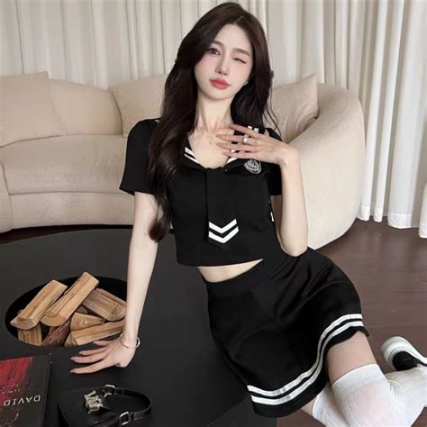 Dezenna Baju Cosplay Wanita Uniform Sexy Lingerie Seragam Set Japanese